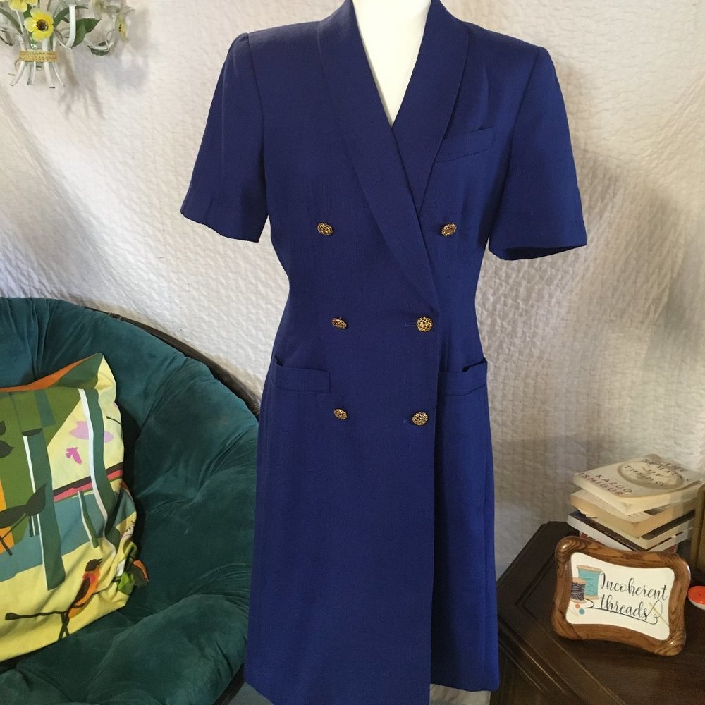 Vintage Kasper ASL Coat Dress